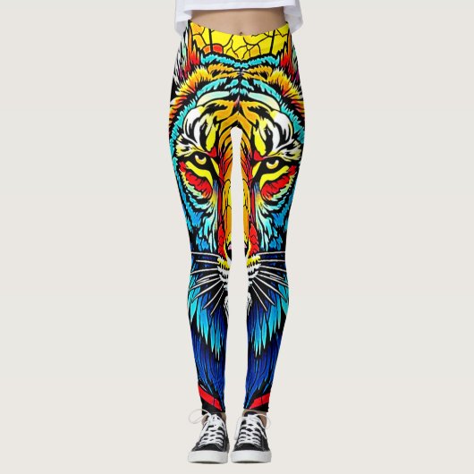 Leggings Vibrant Tiger Tiger Tiger (Devant)