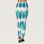 Leggings Vibrant turquoise blanc classique "Ratti_Creative_ (Dos)