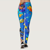 Leggings Vibrant Turtle Reef Life (Dos)
