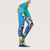 Leggings Vibrant Turtle Reef Life (Droite)