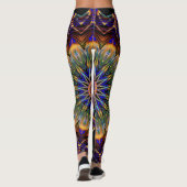 Leggings Vibration des hérissons de Mandala (Dos)