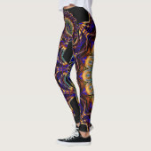 Leggings Vibration des hérissons de Mandala (Gauche)