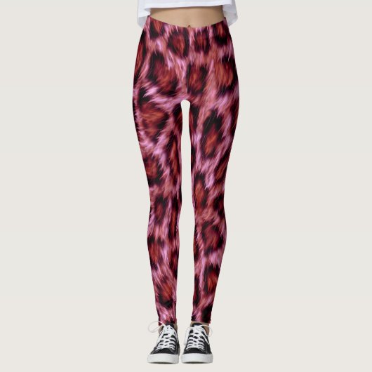 Leggings vibrations de guépard (Devant)