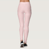 Leggings Vichy rose et blanc  (Dos)