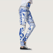 Leggings Victorian Majolica : Patchwork Tile Motif. (Droite)