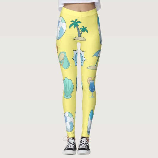 Leggings Vie sur la plage Thunder_Cove (Devant)