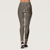 Leggings Vierge vintage et enfant avec cadre argenté (Dos)