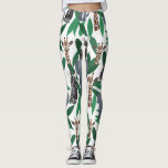 Leggings Vierge Zebra Elephant Giraffe Safari Animals<br><div class="desc">Ce motif mignon et moderne est parfait pour l'amoureux des animaux. Il présente des illustrations d'animaux de safari dessinées à la main, comme des zèbres, des éléphants et des girafes avec des feuilles de jungle, au-dessus d'un simple arrière - plan blanc. Les couleurs sont le vert forestier, le vert clair,...</div>