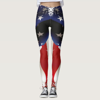 Leggings Vieux Gloire, Drapeau Américain, Amérique, Patriot