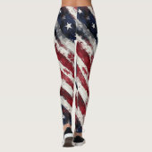 Leggings Vieux gloire rustique, étoiles et rayures Patrioti (Dos)