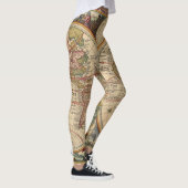 Leggings Vieux World Map by Nicolaas (Droite)