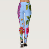 Leggings vigne de trompette, buisson de papillon, baume d'a (Dos)