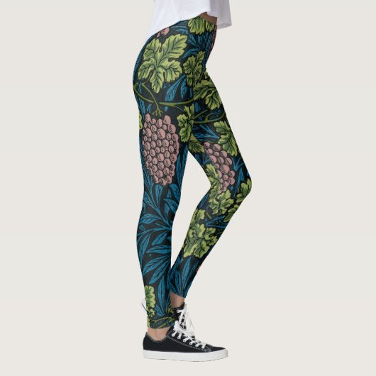 Leggings Vignes avec grappes de raisins roses (Droite)