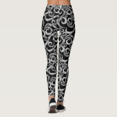 Leggings Vignes noires et blanches (Dos)