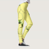 Leggings Vignes vert jaune (Droite)