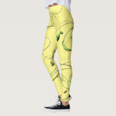 Leggings Vignes vert jaune (Gauche)