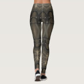 Leggings Viking Armor Design abstrait (Dos)