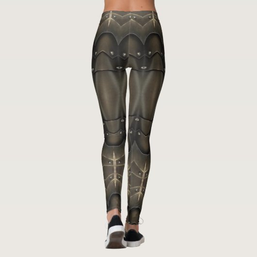 Leggings Viking Armor Design abstrait (Dos)
