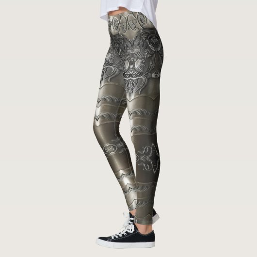 Leggings Viking Armor Design abstrait (Gauche)