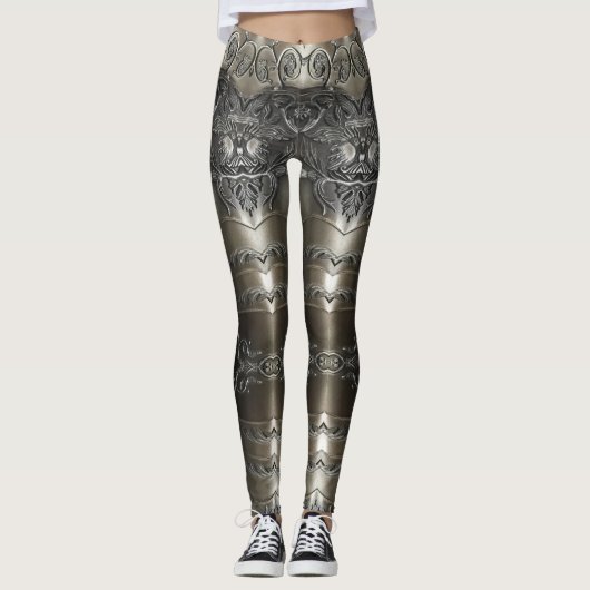 Leggings Viking Armor Design abstrait (Devant)