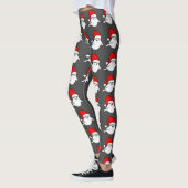 Leggings vilain fantôme de Noël santa claus éffrayant dépla (Gauche)