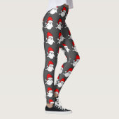 Leggings vilain fantôme de Noël santa claus éffrayant dépla (Droite)