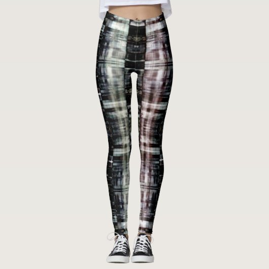 Leggings Ville Abstraite la nuit (Devant)
