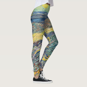 Leggings Vincent van Gogh - Champ avec des agriculteurs lab