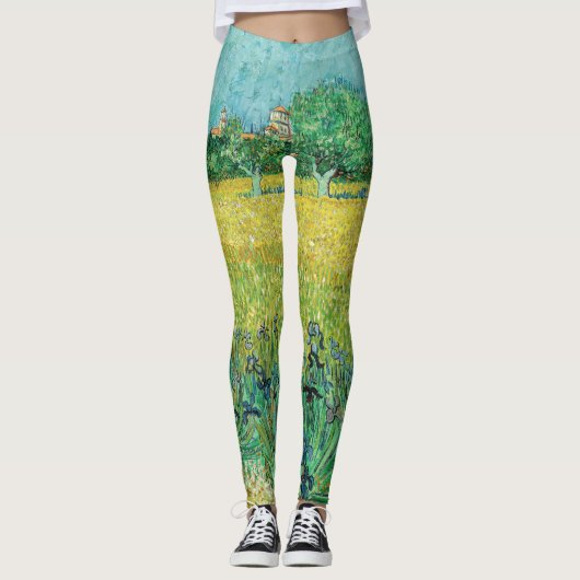 Leggings Vincent van Gogh - Champ avec Iris près d'Arles (Devant)