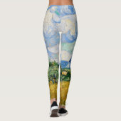 Leggings Vincent Van Gogh - Champ de blé avec cyprès (Dos)