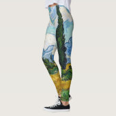 Leggings Vincent Van Gogh - Champ de blé avec cyprès (Gauche)