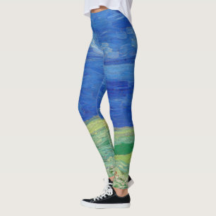 Leggings Vincent van Gogh - Champs de blé sous des nuages o