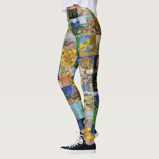Leggings Vincent van Gogh - chefs-d'oeuvre Mosaic Patchwork (Gauche)
