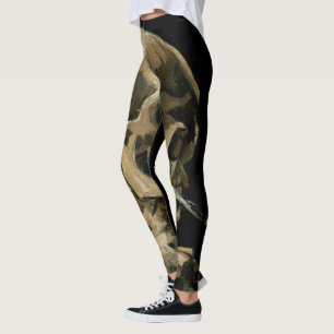 Leggings Vincent van Gogh - Crâne avec cigarette allumée