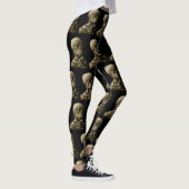 Leggings Vincent van Gogh - Crâne avec cigarette brûlante (Droite)
