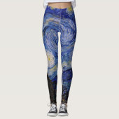 Leggings Vincent Van Gogh - La nuit étoilée (Devant)