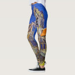 Leggings Vincent van Gogh - L'église d'Auvers<br><div class="desc">L'église d'Auvers / l'Eglise à Auvers-sur-oise par Vincent Van Gogh en 1890</div>