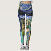 Leggings Vincent Van Gogh - Masterpieces Patchwork (Devant)