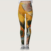 Leggings Vincent van Gogh - Paysage, Maison et Plowman (Devant)