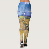 Leggings Vincent van Gogh - Pile de blé avec les lecteurs (Dos)
