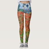Leggings Vincent van Gogh - Poppy Field (Devant)