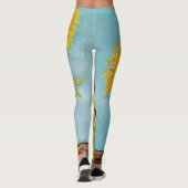 Leggings Vincent Van Gogh - Trois tournesols dans un vase (Dos)