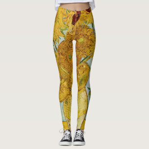 Leggings Vincent Van Gogh - Vase avec douze tournesols