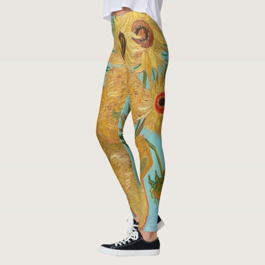 Leggings Vincent Van Gogh - Vase avec douze tournesols (Gauche)