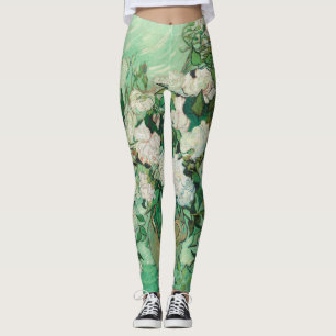 Leggings Vincent van Gogh Vase avec Rose Roses GalleryHD