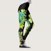 Leggings Vinta Geisha Green Flowers (Droite)