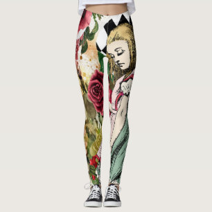 Leggings Vintage Alice au pays des merveilles