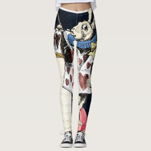 Leggings Vintage Alice au pays des merveilles Lapin blanc