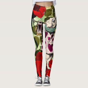 Leggings Vintage Alice au pays des merveilles Lapin blanc