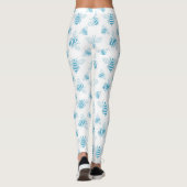 Leggings Vintage Bee Botanique Bleu (1) (Dos)
